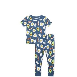 Wonder Nation Baby and Toddler Boy Tight Fit Cotton Pajama Set 2-Piece